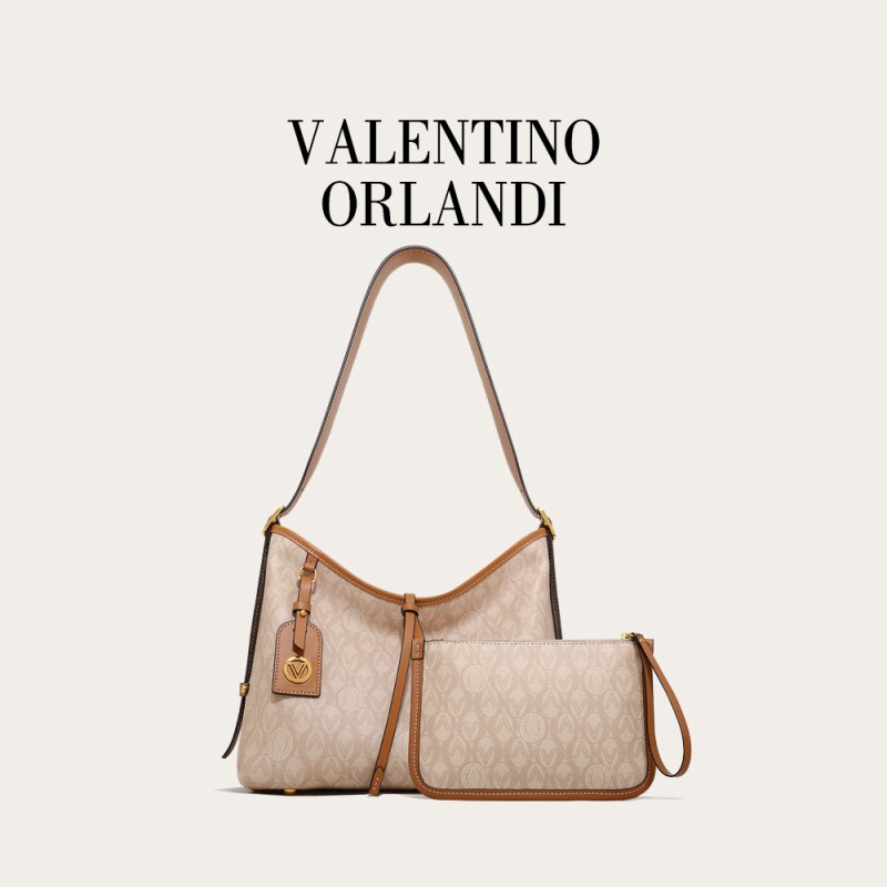 VALENTINO ORLANDI MTOAT 中号托特包奶茶色